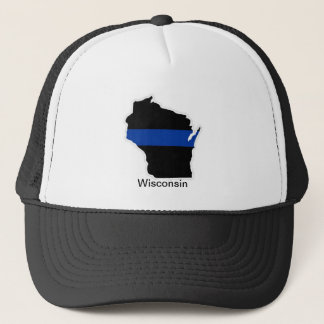 Wisconsin Thin Blue Line Trucker Hat