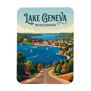 Wisconsin Town USA Magnet