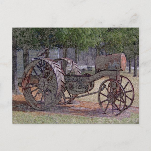 Wisconsin Tractor Postcard (Front)