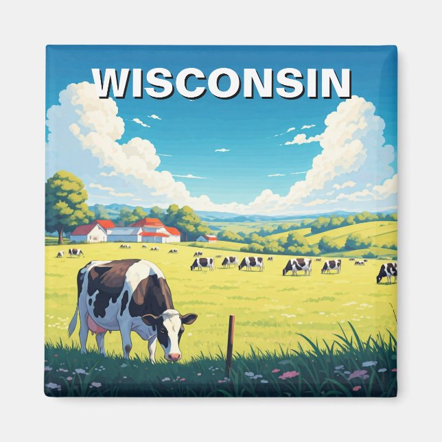 Wisconsin travel magnet (Front)