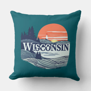 Wisconsin United States of America Cushion