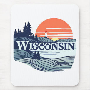 Wisconsin United States of America Mouse Pad