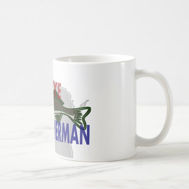 Wisconsin Walleye Fisherman Mug (Right)