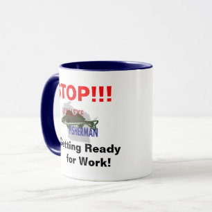 Wisconsin Walleye Fisherman Work Mug