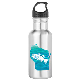 Wisconsin Wave Fishing 532 Ml Water Bottle
