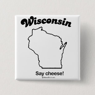 WISCONSIN "WISCONSIN STATE MOTTO" T-shirts and Gea 15 Cm Square Badge