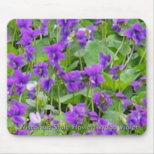 Wisconsin Wood Violets Mouse Pad