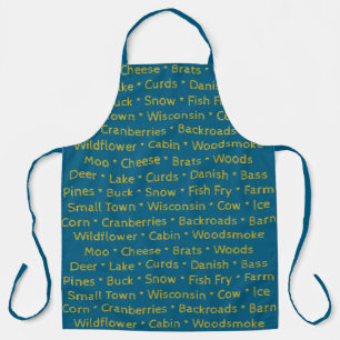 Wisconsin Words Apron