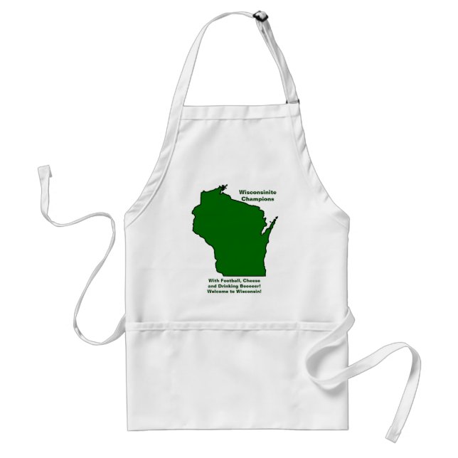 Wisconsinite Champions Football, Cheese and Beer Standard Apron (Front)