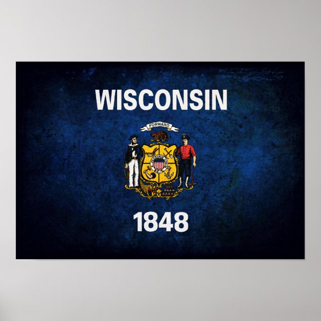 Wisconsinite Flag Poster (Front)
