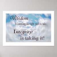 Wisdom and Integrity