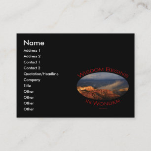 wisdom business card
