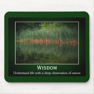 Wisdom Cattails Inspirational Mouse Pad
