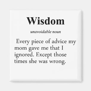 Wisdom Definition Magnet