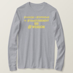"WISDOM EQUATION" Cute Expression Design. Buy Now T-Shirt