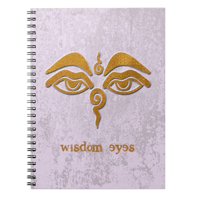 wisdom eyes gold notebook (Front)