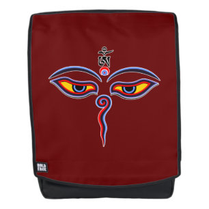 Wisdom Eyes Of Buddha - Bodhnath temple eyes Backpack
