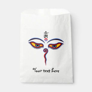 Wisdom Eyes Of Buddha - Bodhnath temple eyes Favour Bag