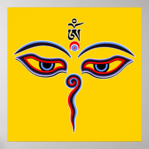 Wisdom Eyes Of Buddha - Bodhnath temple eyes Poster