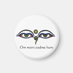 Wisdom Eyes/with Mantra-Buddhism Magnet
