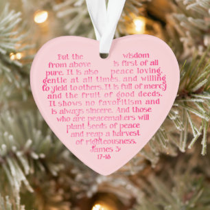 Wisdom from Above Personalised Scripture Ornament