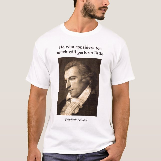 Wisdom from Friedrich Schiller - Performance T-Shirt (Front)