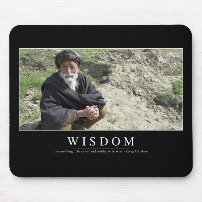 Wisdom: Inspirational Quote 1 Mouse Pad (Front)