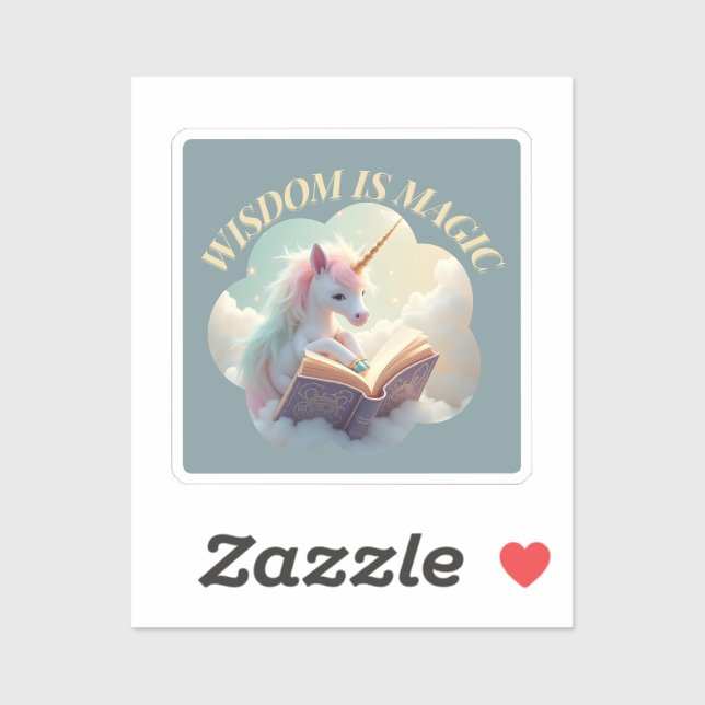 Wisdom Is Magic - Cute Unicorn (Sheet)