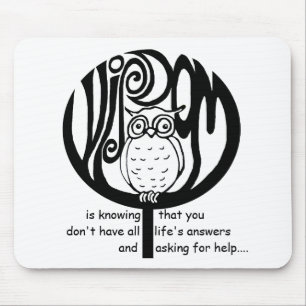 wisdom is mouse pad