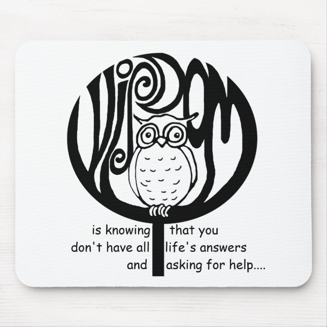 wisdom is mouse pad (Front)