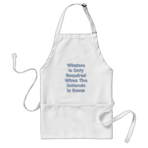Wisdom is Only Required When The Internet is Down Standard Apron