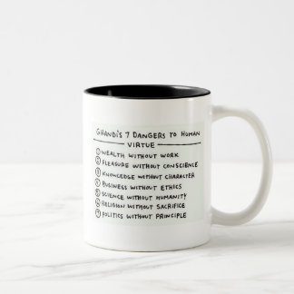Wisdom of Ghandi Two-Tone Coffee Mug