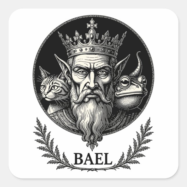 Wisdom of the Triple Gaze Of Bael Square Sticker (Front)