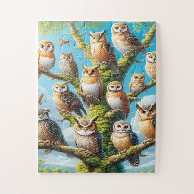 Wisdom of the Woods Owl Puzzle (Vertical)
