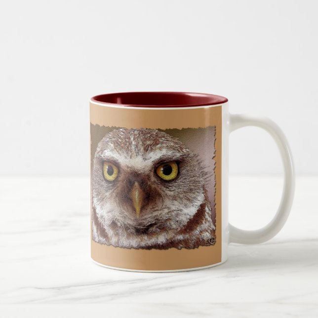 WISDOM OWL Two-Tone COFFEE MUG (Right)