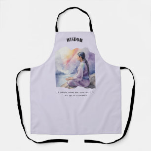 Wisdom Positive Affirmation Apron