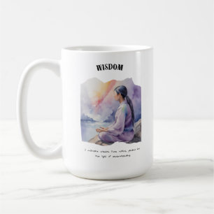 Wisdom Positive Affirmation Card Coffee Mug