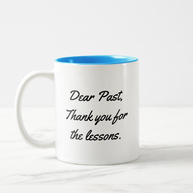 Wisdom Quote About Learning from History Two-Tone Coffee Mug (Left)