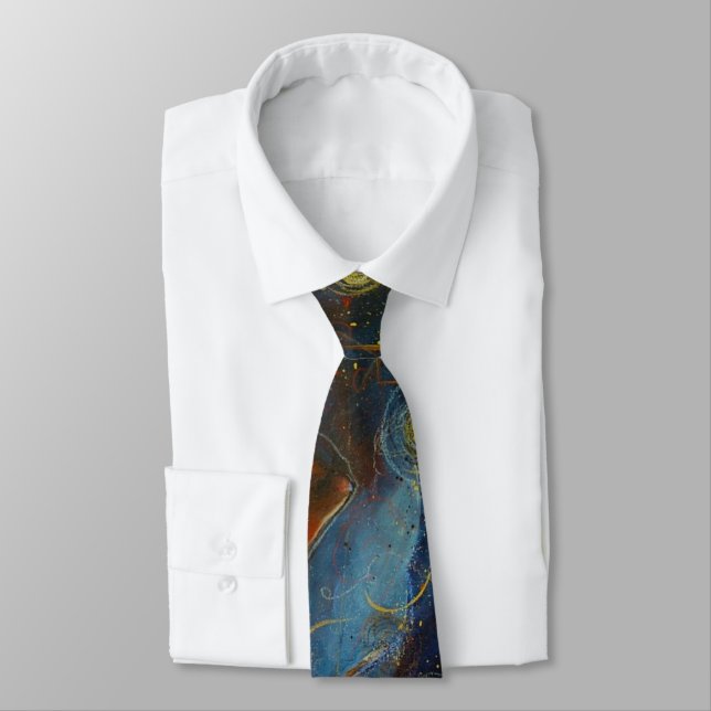 Wisdom Strength Owl Bear Native Maureen Girard Tie (Tied)