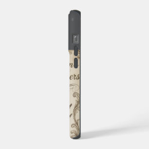 "Wisdom Whispers" Vintage Dark Academia Aesthetic iPhone 15 Pro Case