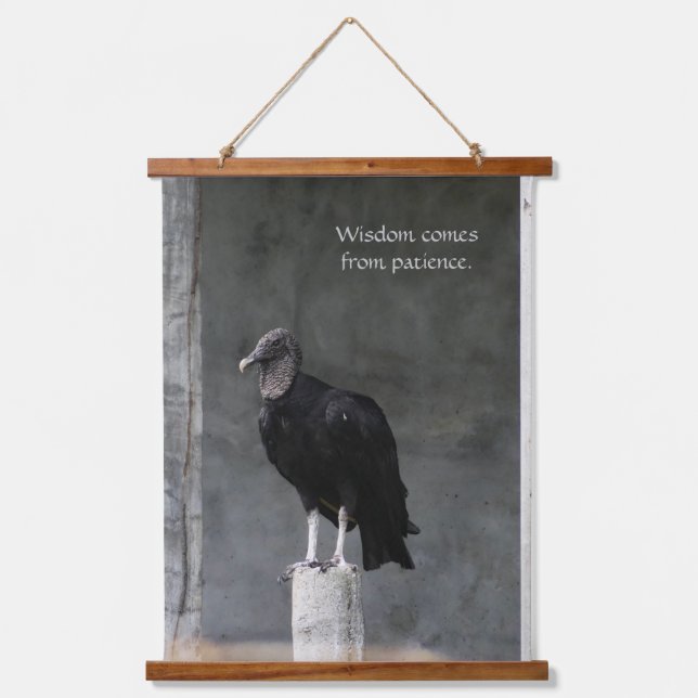 Wisdom Wood Topped Wall Tapestry (Front)
