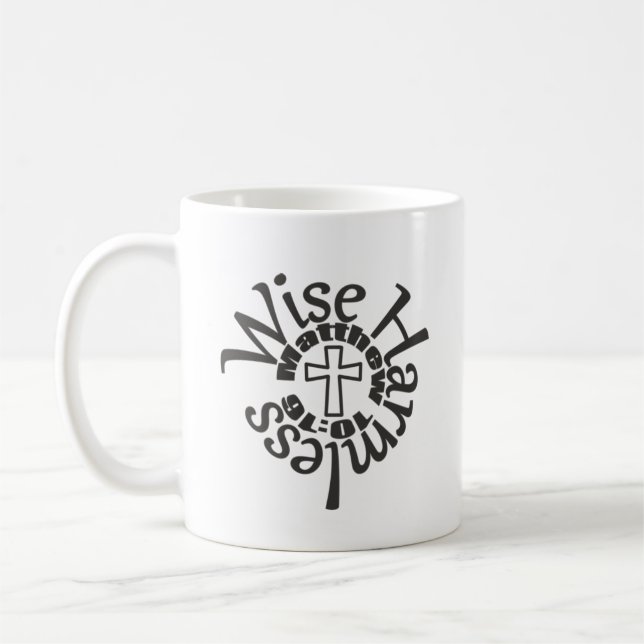 Wise And Harmless - Divine Wisdom Scriptures Coffee Mug (Left)