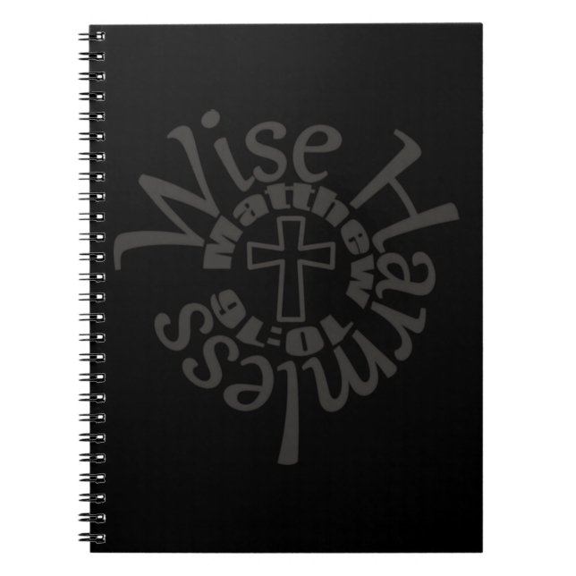 Wise And Harmless - Divine Wisdom Scriptures Notebook (Front)