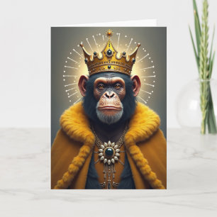 Wise Ape Figure Birthday Card