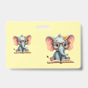 Wise Baby Elephant ID Badge