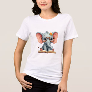 Wise Baby Elephant Tri-Blend Shirt