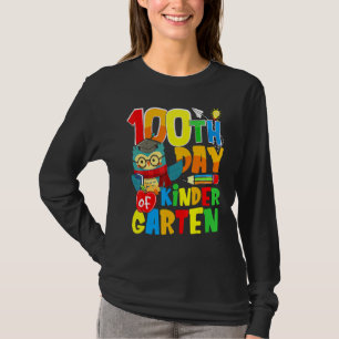 Wise Bird Owl 100th Day Of Kindergarten 100 Days O T-Shirt