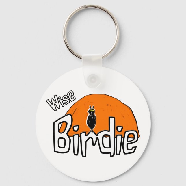 Wise birdie  keychain (Front)