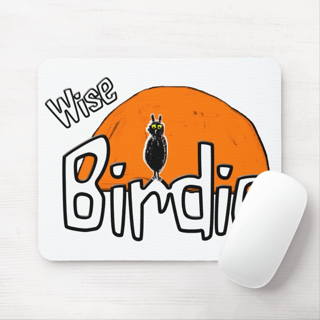Wise birdie  mouse pad (With Mouse)