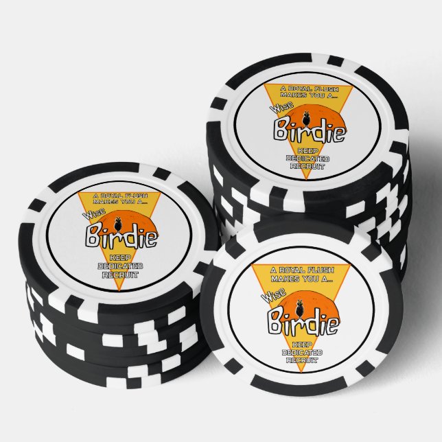 Wise birdie  poker chips (Stack)